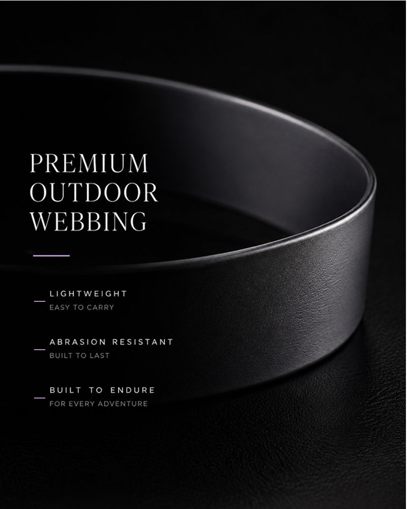 Obsidian Veil Webbing Dog Leash