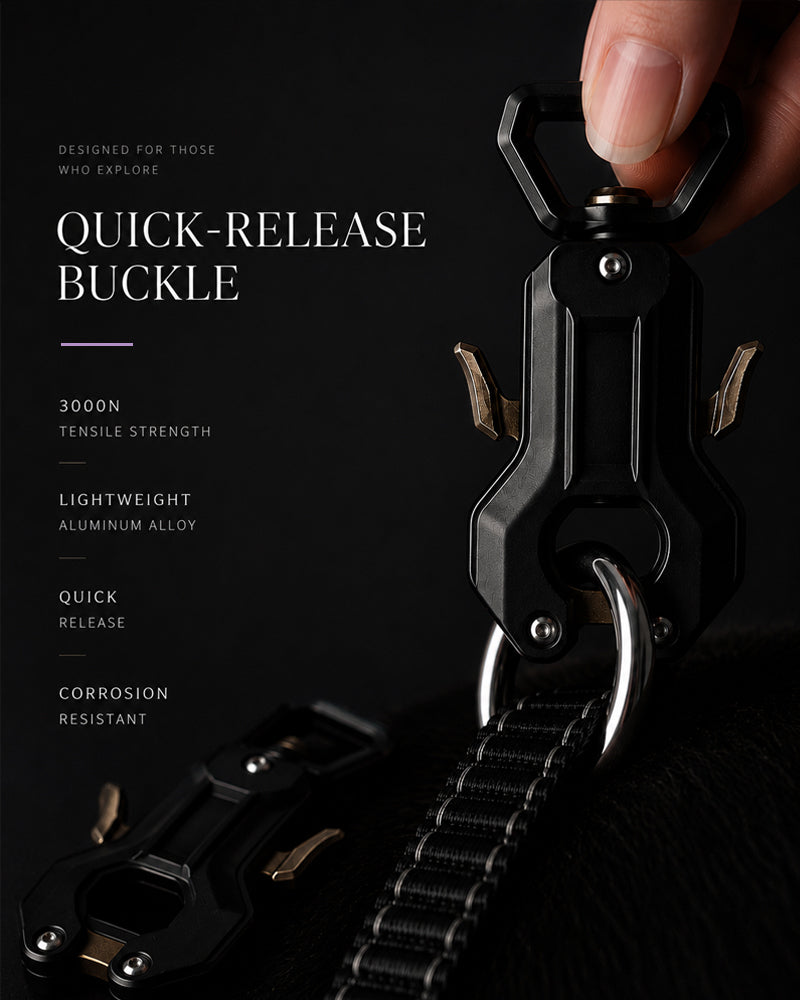 Obsidian Veil Webbing Dog Leash